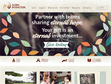 Tablet Screenshot of globalinteraction.org.au